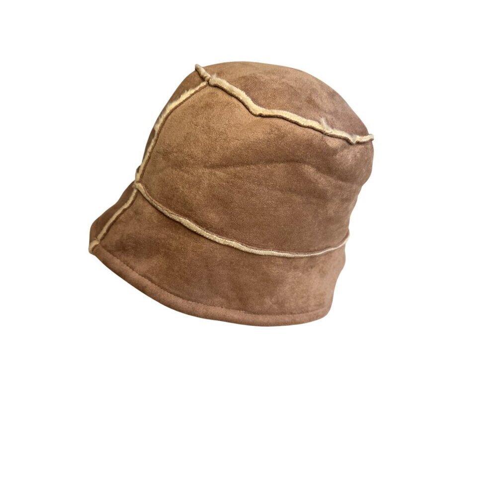 Charter Club Womens Suede-Look Bucket Hat One Size Acrylic & Polyester Beige